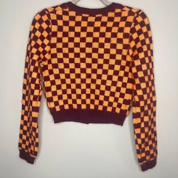 Zara Checkered Cardigan Sweater NWT - Picture 5 of 5